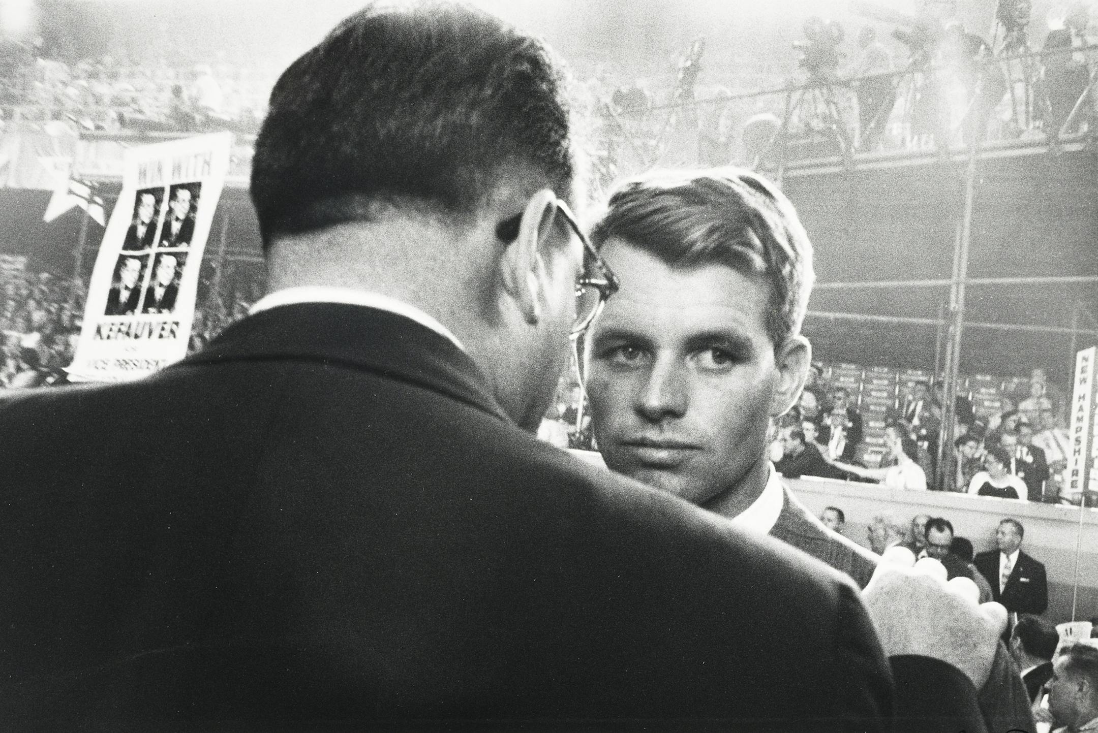 Chicago Mayor Richard J. Daley and Robert Kennedy in Robert Frank's "Chicago Convention."