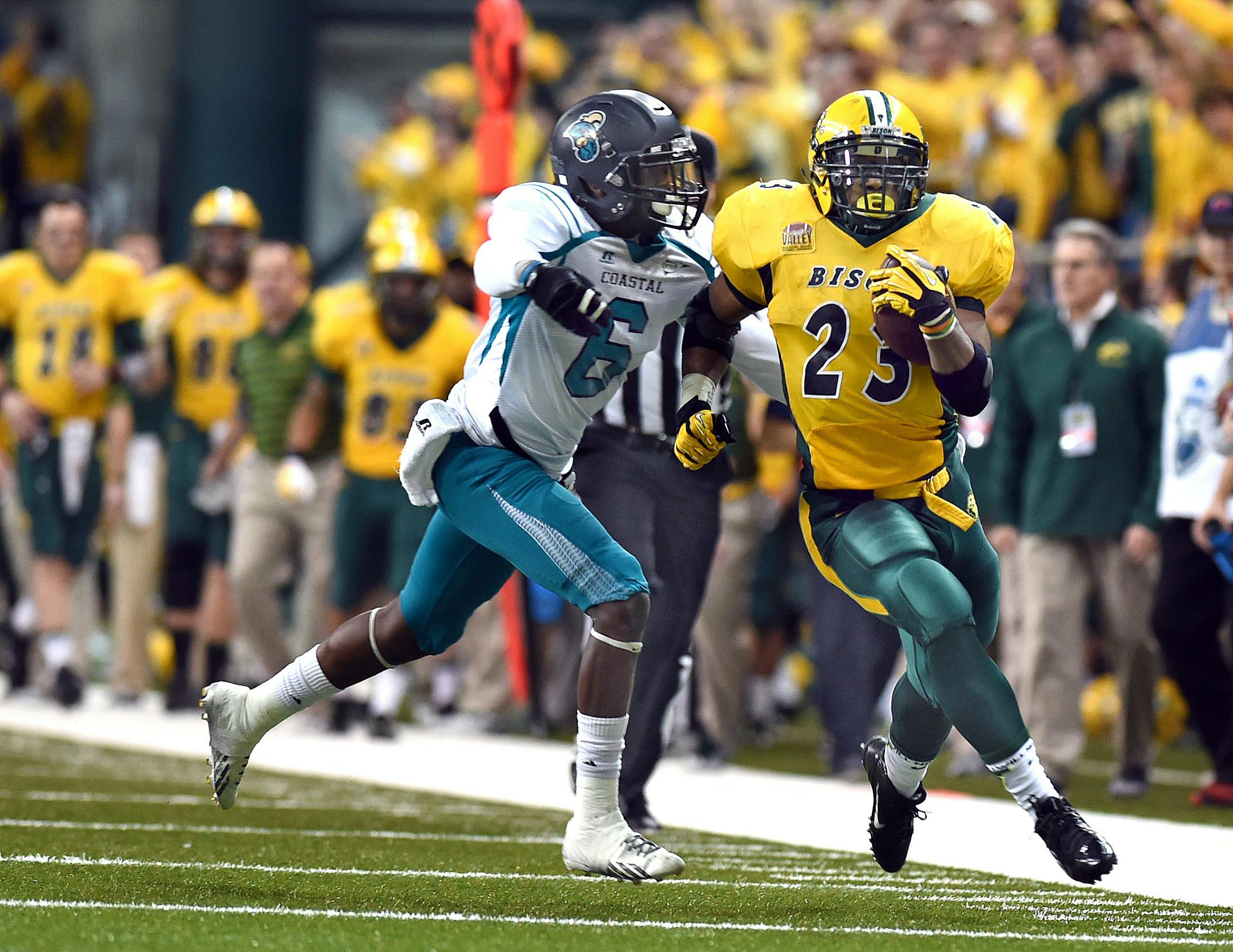 John Crockett holds NDSU’s single-season rushing record.