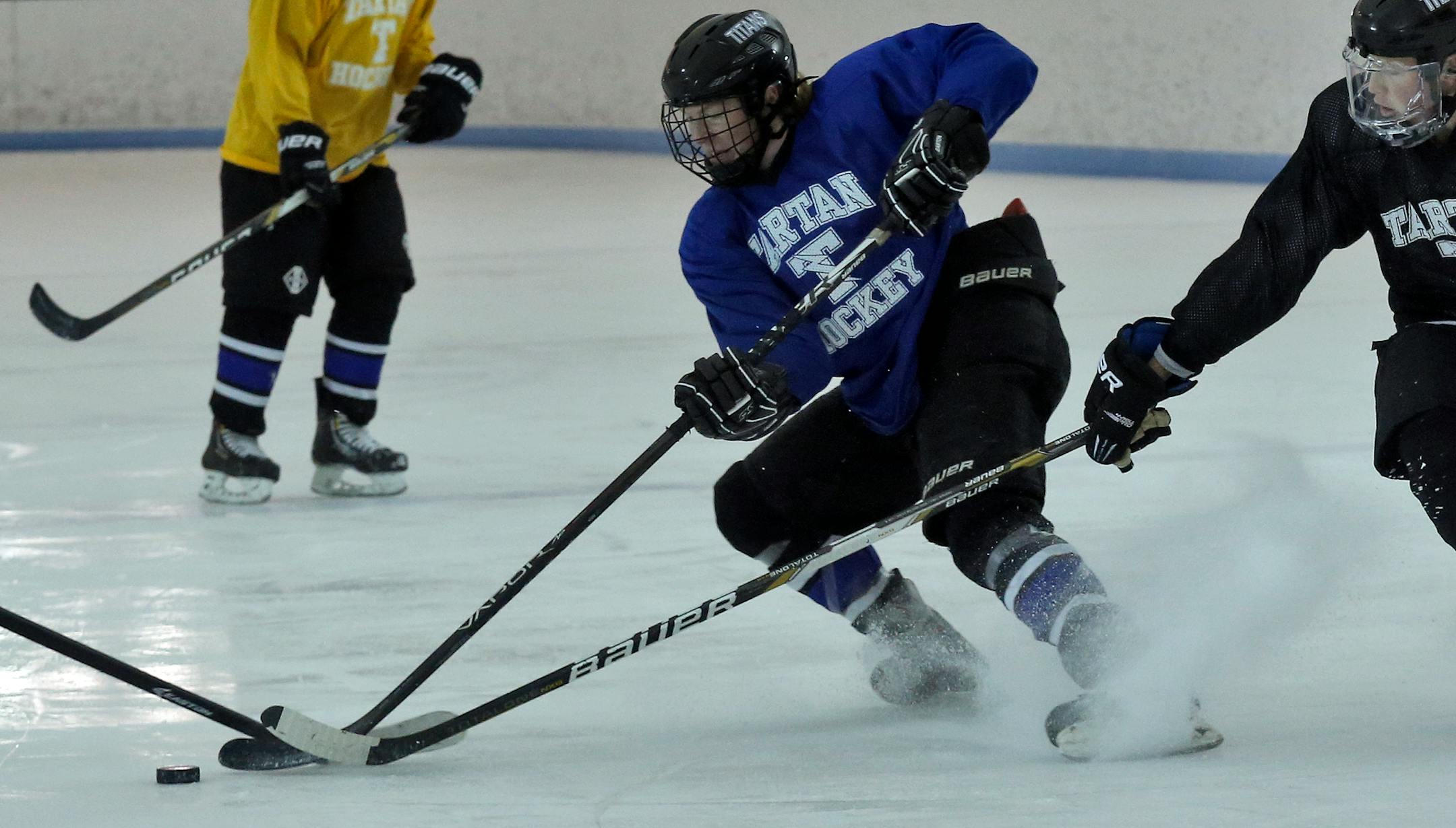 Rusty Axtman during a recent Tartan hockey practice. (MARLIN LEVISON/STARTRIBUNE)