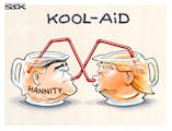 Sack cartoon: Drinkin' the Kool-Aid