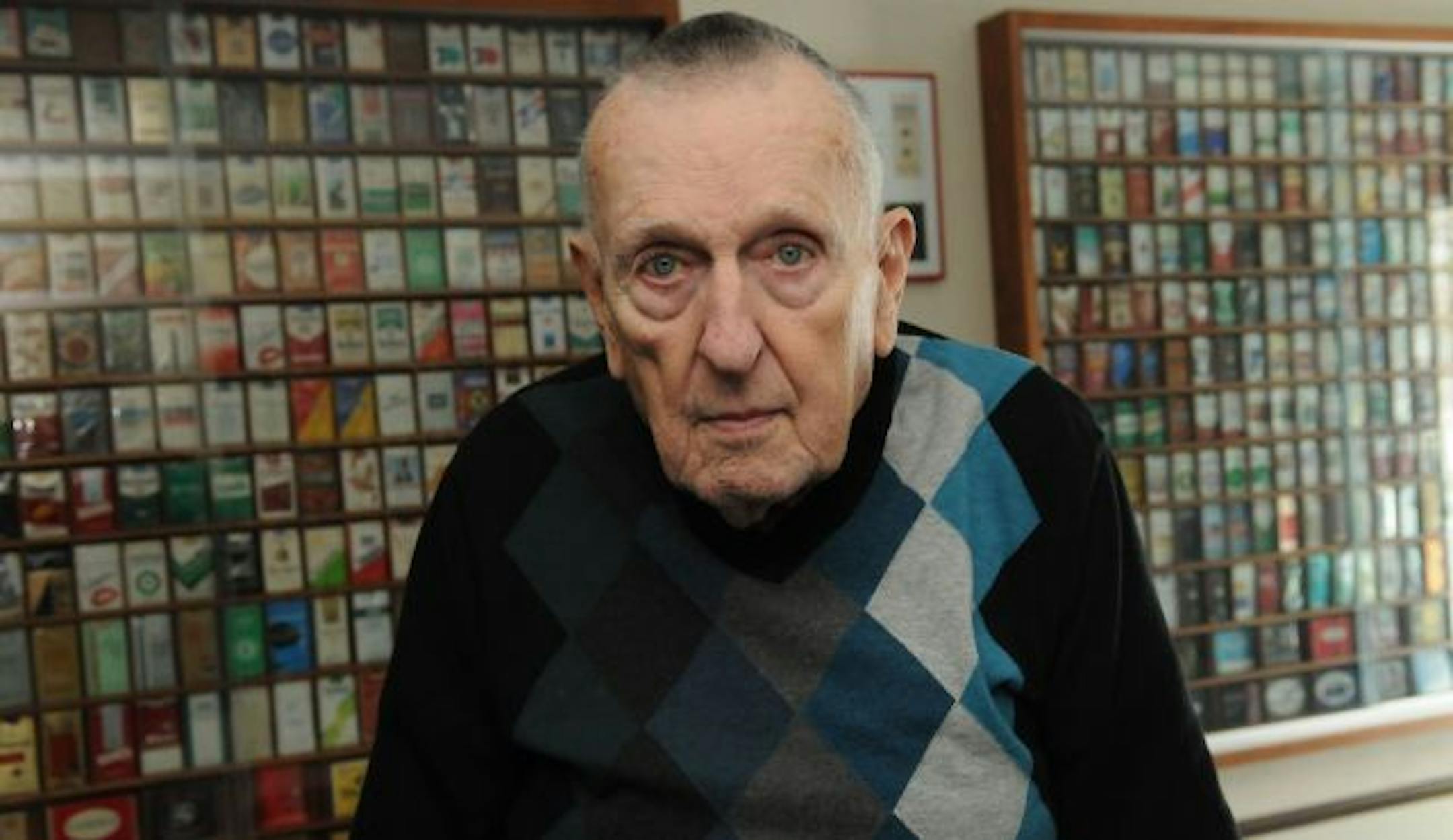 Harry Kraemer, 83, has thousands of cigarette packs that he has collected since he was a teenager.