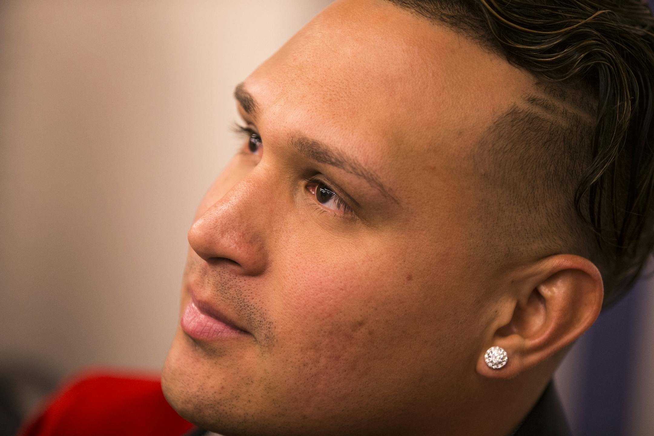 Twins player Oswaldo Arcia signs autographs during TwinsFest at Target Field in Minneapolis on January 29, 2016.