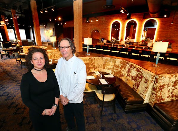 Joan Ferris and Jay Sparks in the dining room of their Lovechild. The couple's La Crosse, Wis., restaurant opened in December.