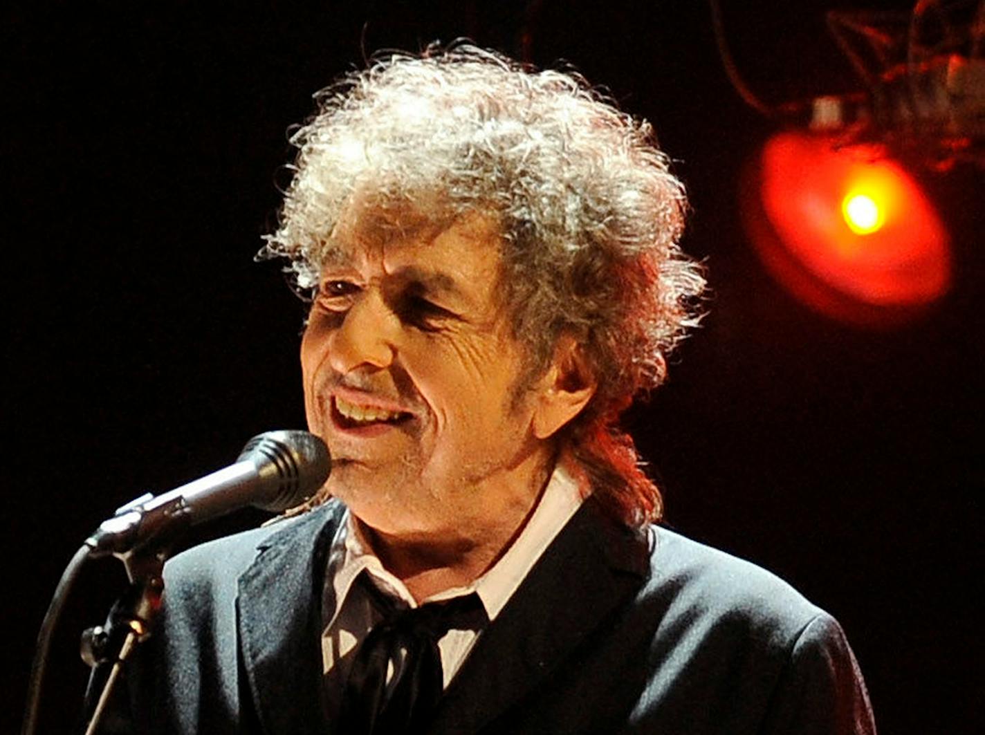 Jan. 12, 2012 file photo, Bob Dylan performs in Los Angeles.