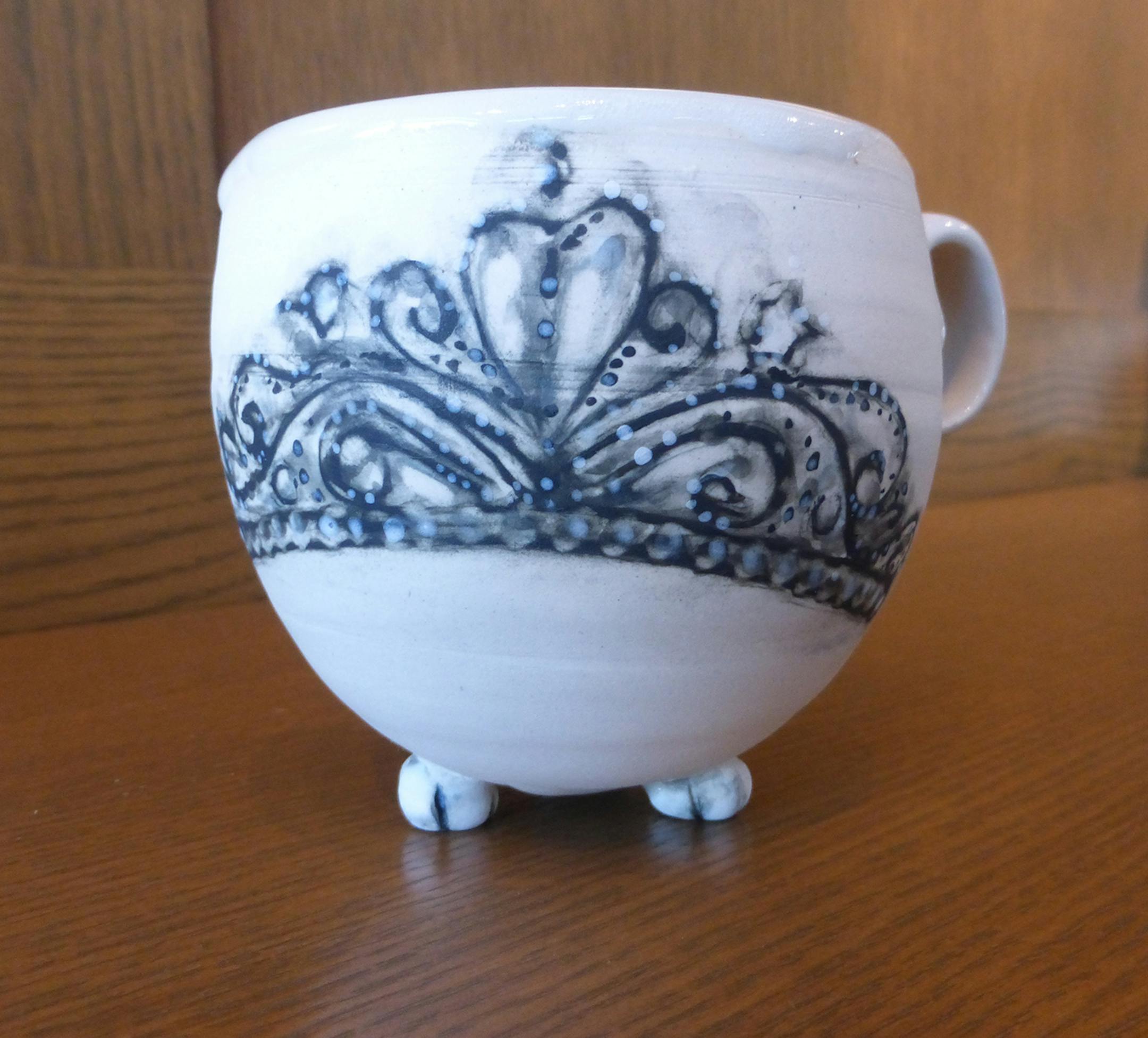 This favorite mug of Judy Gamboni of New Brighton was made by her son-in-law. "I am fussy about my coffee and have earned the title 'coffee princess.' The mug has my princess crown. I adore it and use it nearly every day."