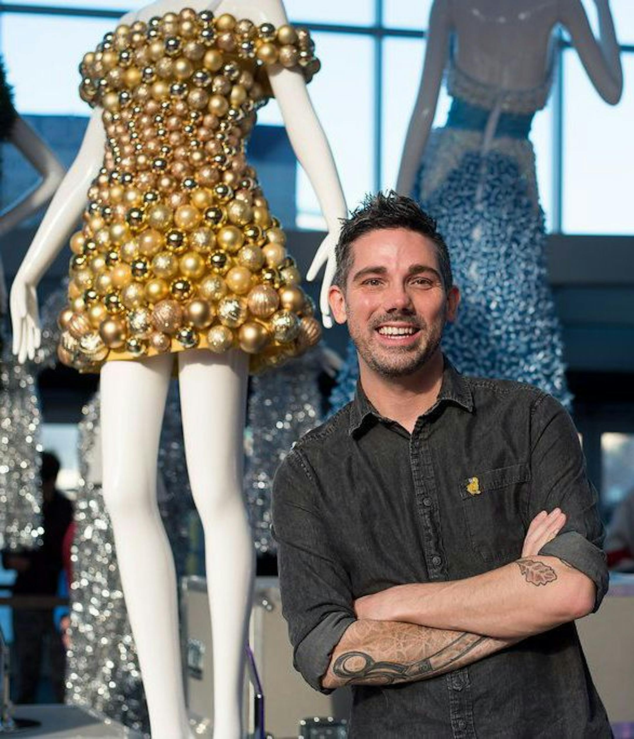 Designer Christopher Straub will showcase festive fashions and holiday decor at the Minneapolis Holiday Boutique. Nov. 9-11.