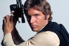Harrison Ford stars as Han Solo in the "Star Wars" films, but the character is played by a younger actor, Alden Ehrenreich, in the new film.