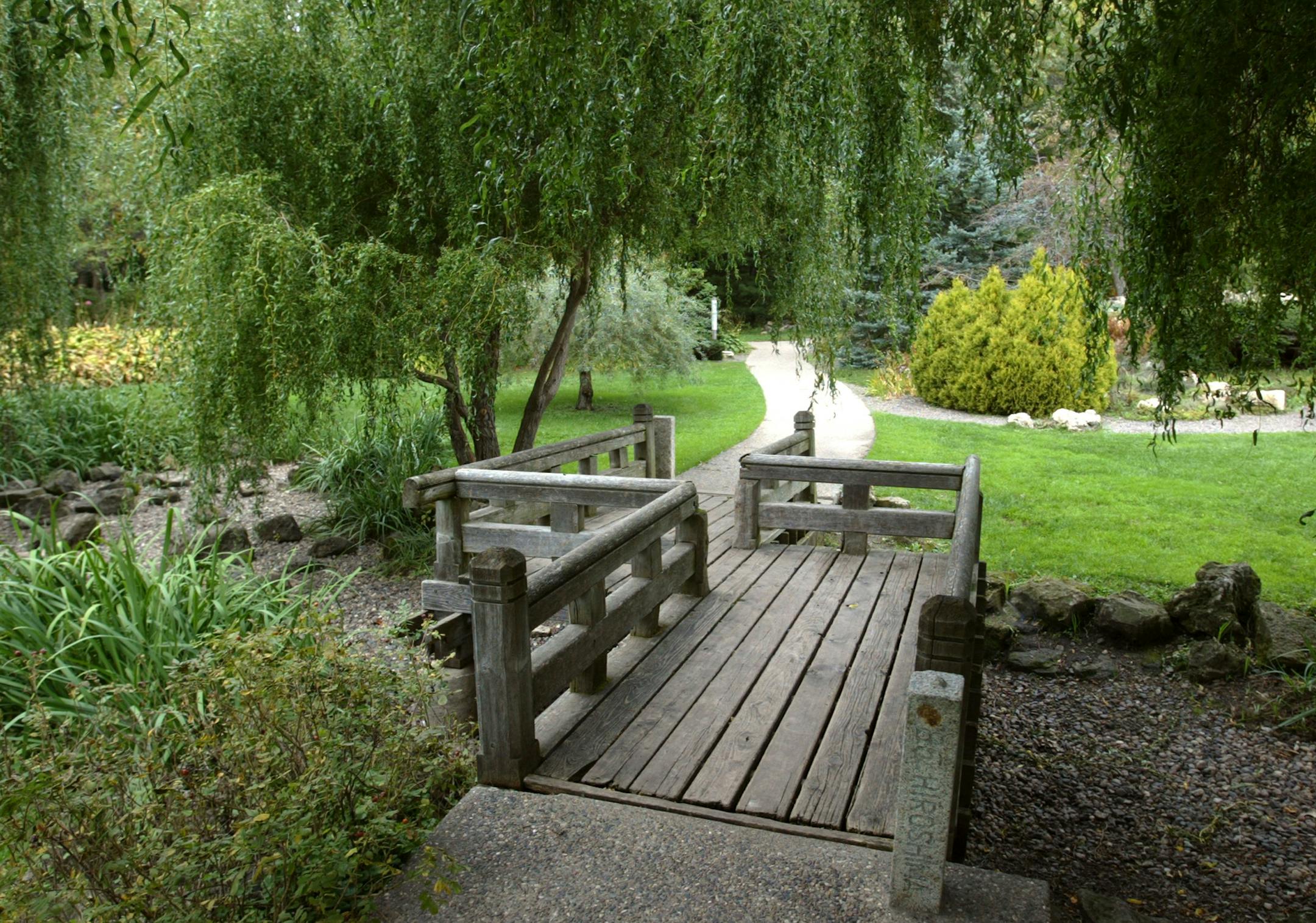 Joel koyama/Star Tribune This is the zig zag japanese bridge located in the Peace garden near Lake Harriet. ORG XMIT: MIN2013081617205404