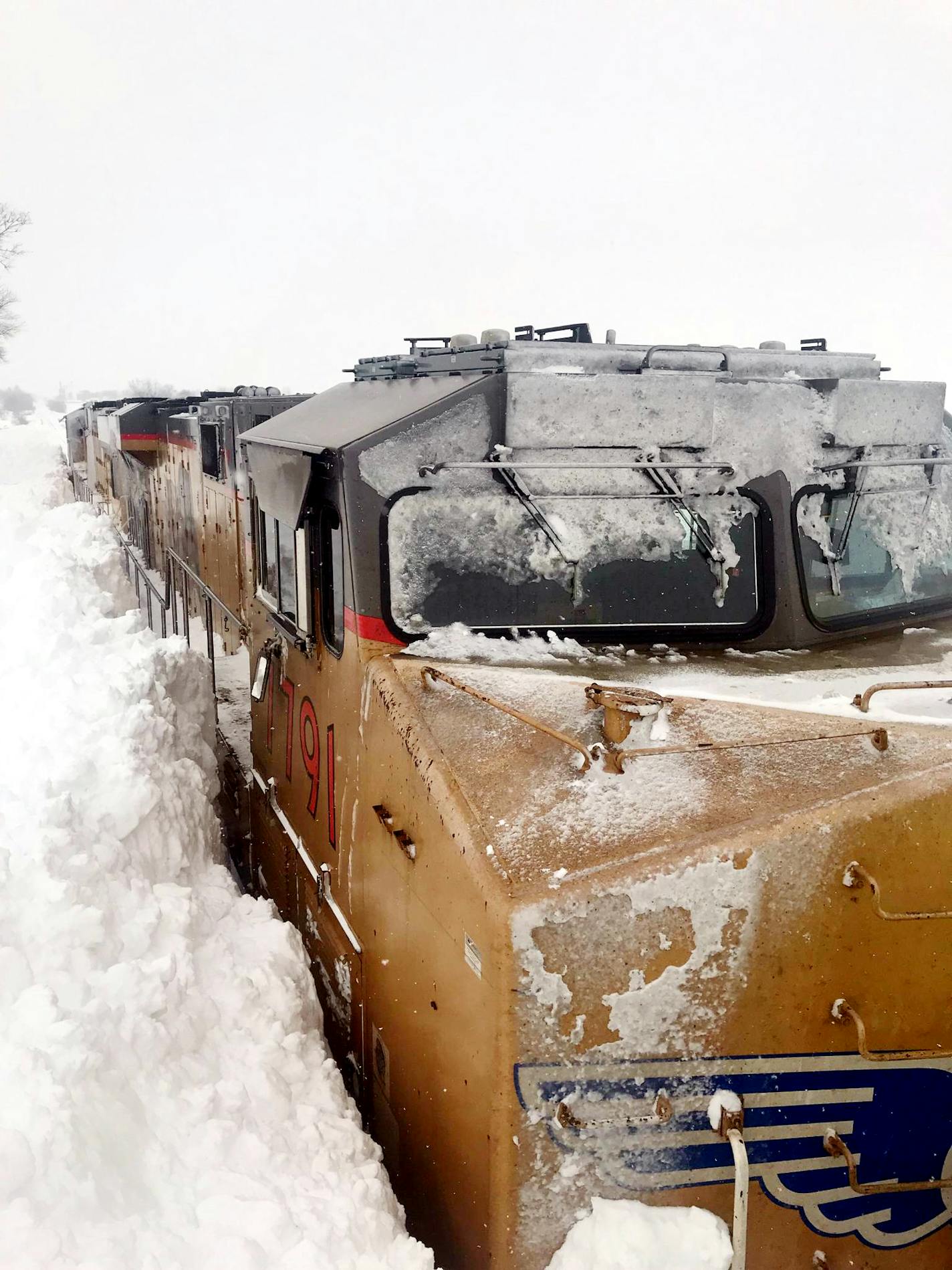 The Freeborn County Sheriff's Office rescued seven Union Pacific Railroad crew members after they got stuck south of Ellendale at the Steele County line.