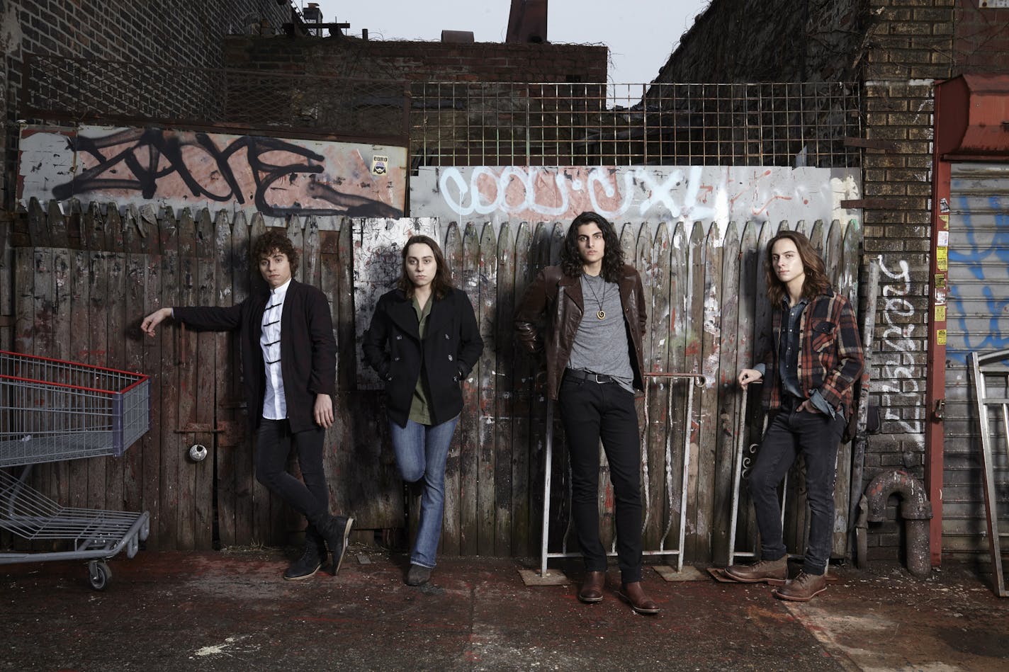 L-R: Josh Kiszka (vocals), Jake Kiszka (guitars), Danny Wagner (drums), Sam Kiszka (bass/keys)