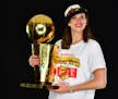 Lakefield native Teresa Resch, with the 2019 Larry O'Brien Championship Trophy won by the Toronto Raptors, was the first woman hired by Masai Ujiri, t