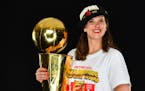 Lakefield native Teresa Resch, with the 2019 Larry O'Brien Championship Trophy won by the Toronto Raptors, was the first woman hired by Masai Ujiri, t