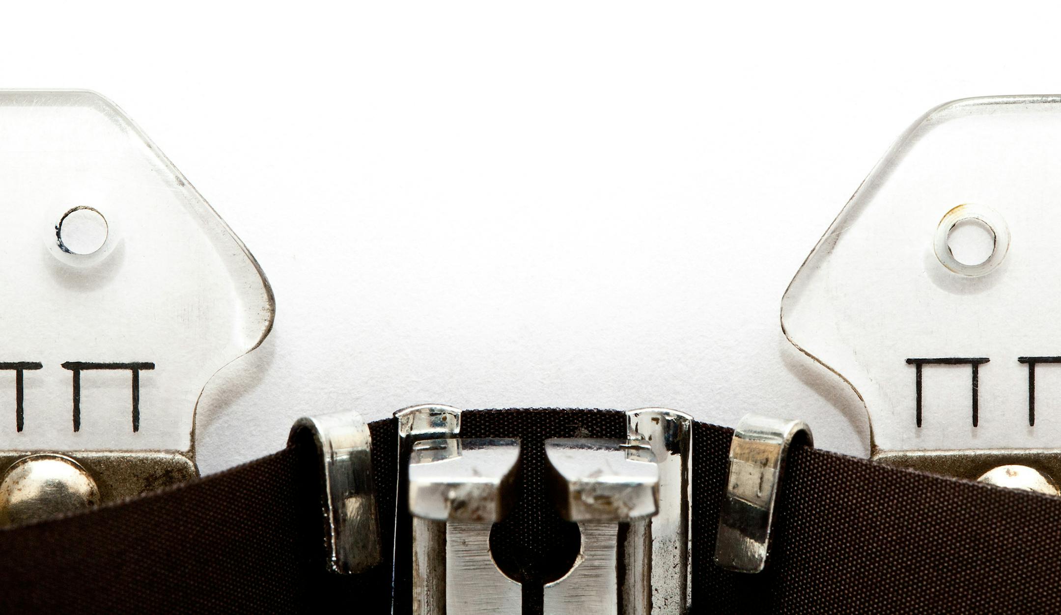 vintage typewriter.
