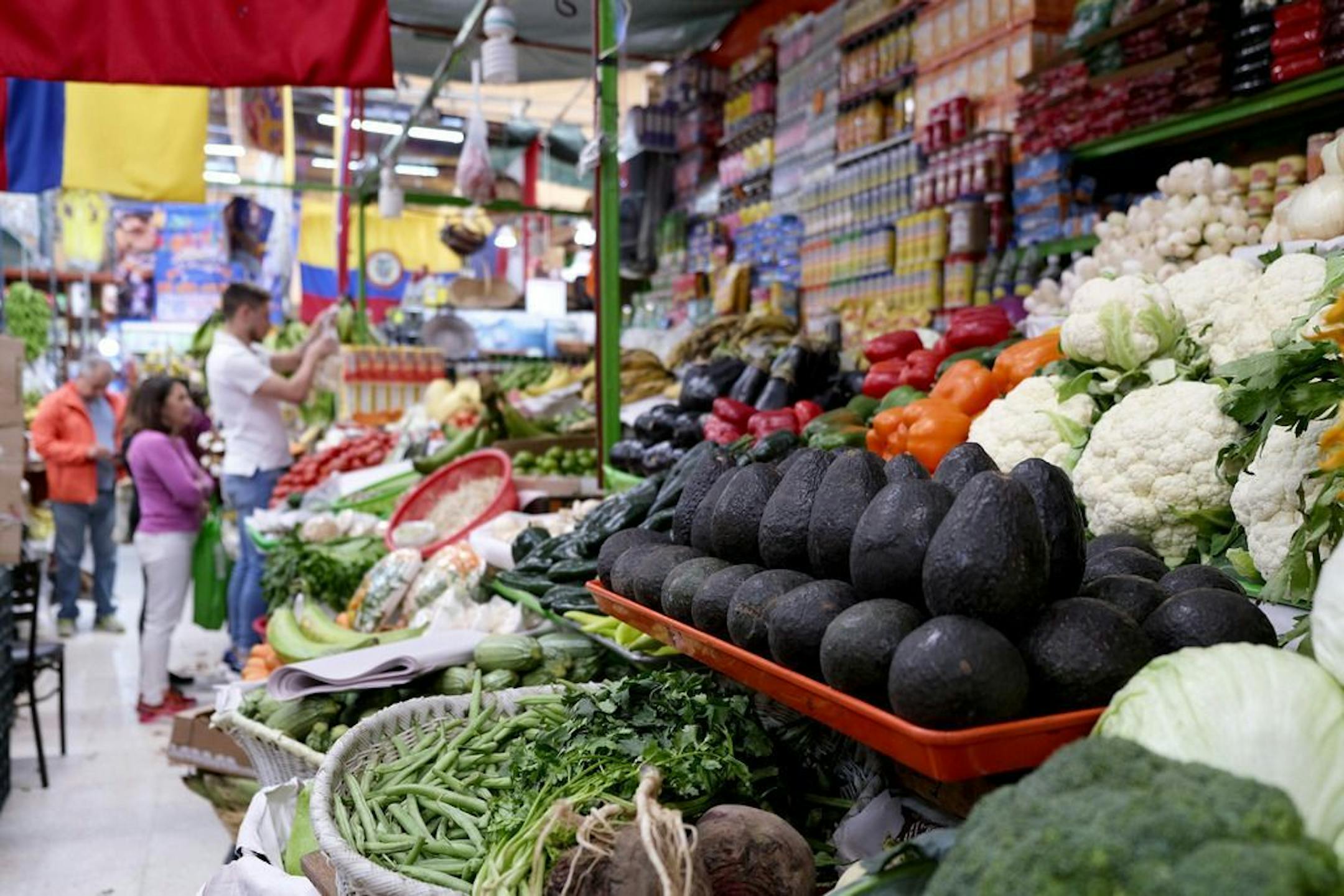 Avocados are displayed for sale at the Medellin market in Mexico City, Friday, July 12, 2019. Mexicans are dismayed by continued increases in the price for avocados, a staple of the country's cuisine. The government says an increased demand in the United States and a slight drop in production are to blame.