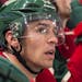 Minnesota Wild left wing Zach Parise (11) sat on the bench during the third period. ] (AARON LAVINSKY/STAR TRIBUNE) aaron.lavinsky@startribune.com The