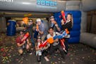 This is what a Nerf battle looks like (photo taken at HASCON, a Hasbro, Inc., Nerf event in September in Providence, R.I.