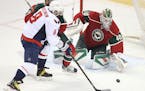 Wild goalie Devan Dubnyk gave up a goal to Capitals left wing Alex Ovechkin in the second period Thursday night.