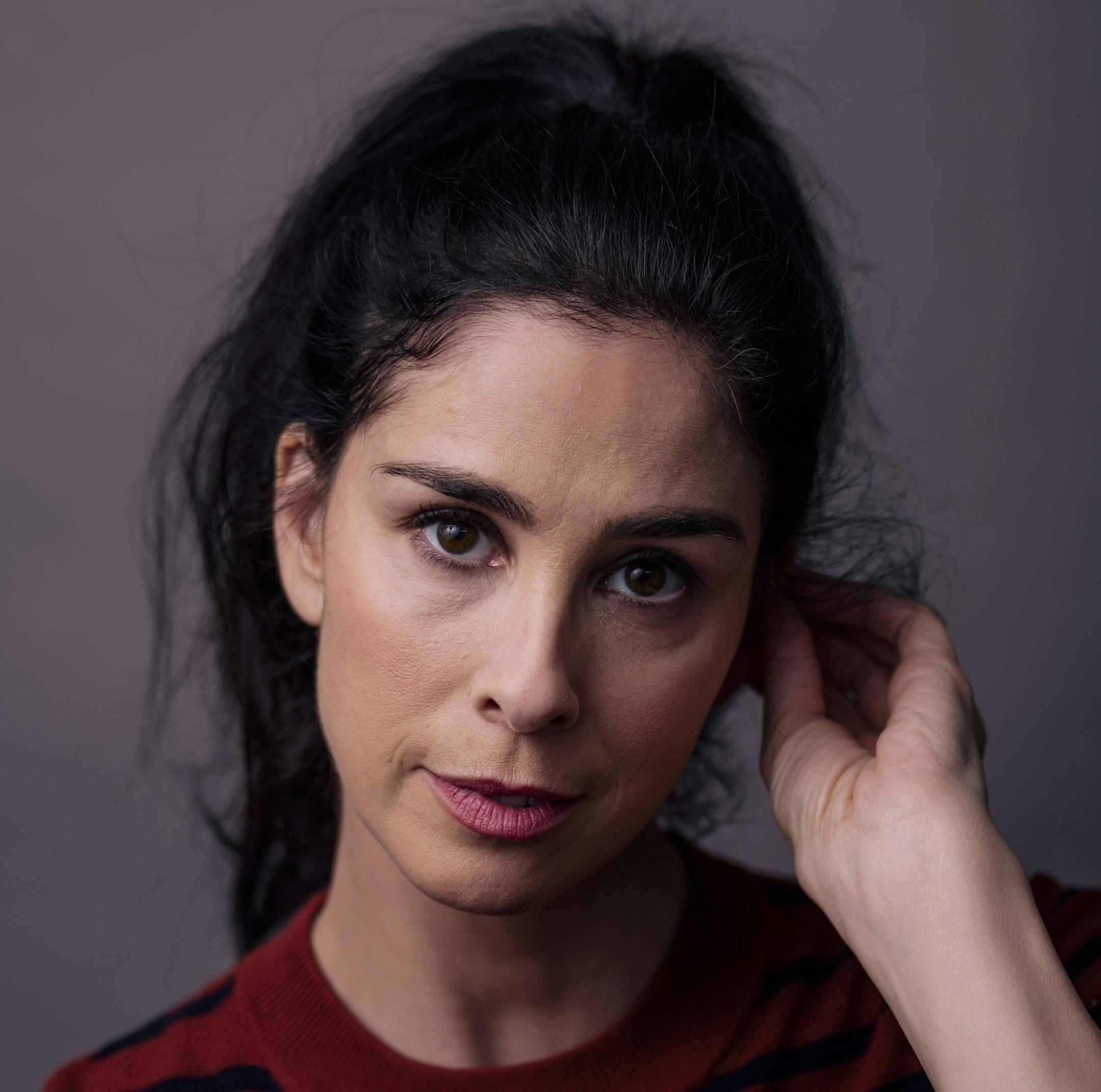 Stand-up comic Sarah Silverman in the offices for her new political variety show, ìI Love You, America,î in Los Angeles, Sept. 26, 2017. With her new series on Hulu, Silverman hopes to unite red state and blue state America. (Brinson+Banks/The New York Times)
