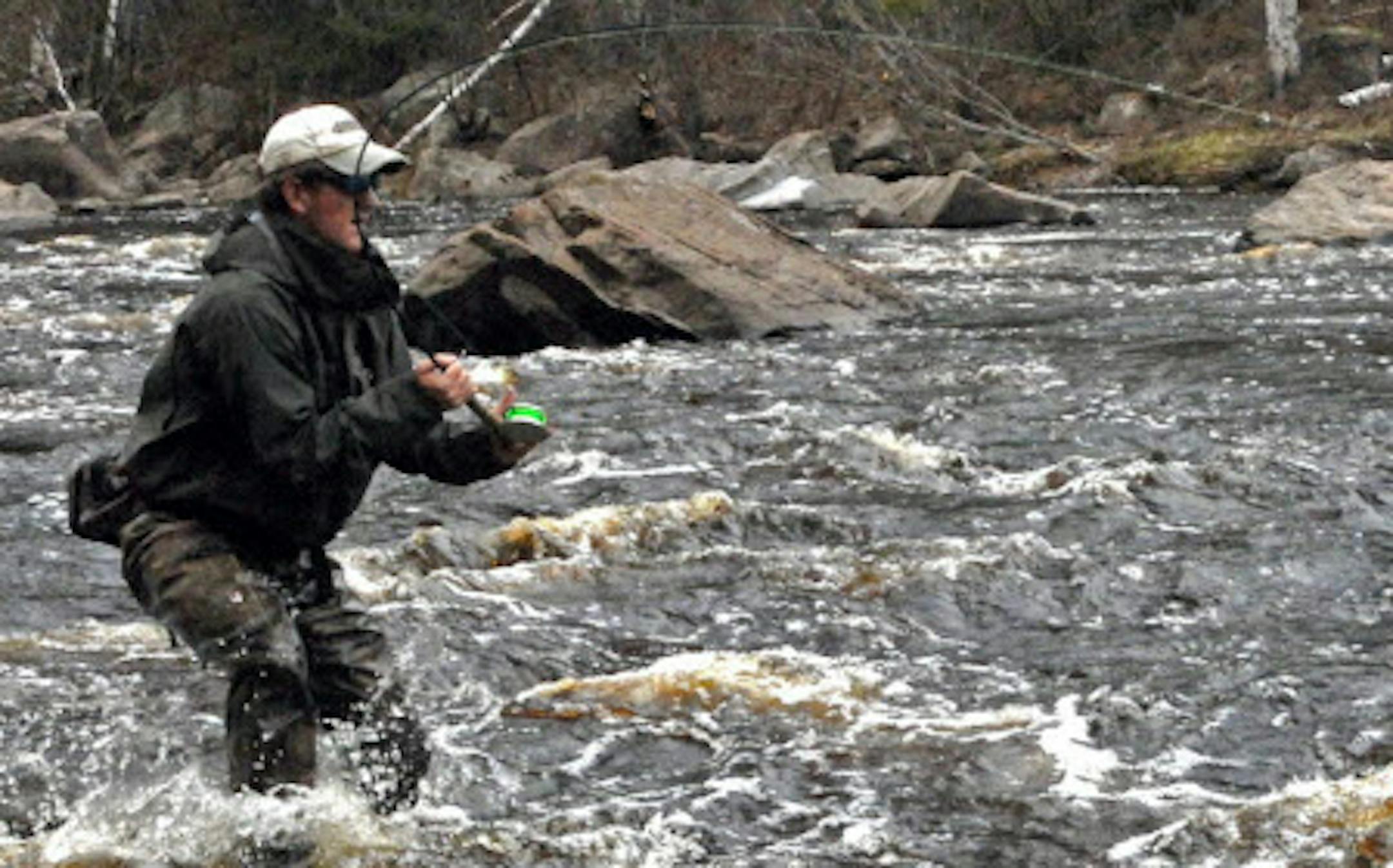 Fighting a big steelhead in a rocky, fast-moving North Shore river pits an angler’s will and equipment against one of the world’s strongest fish, pound for pound.