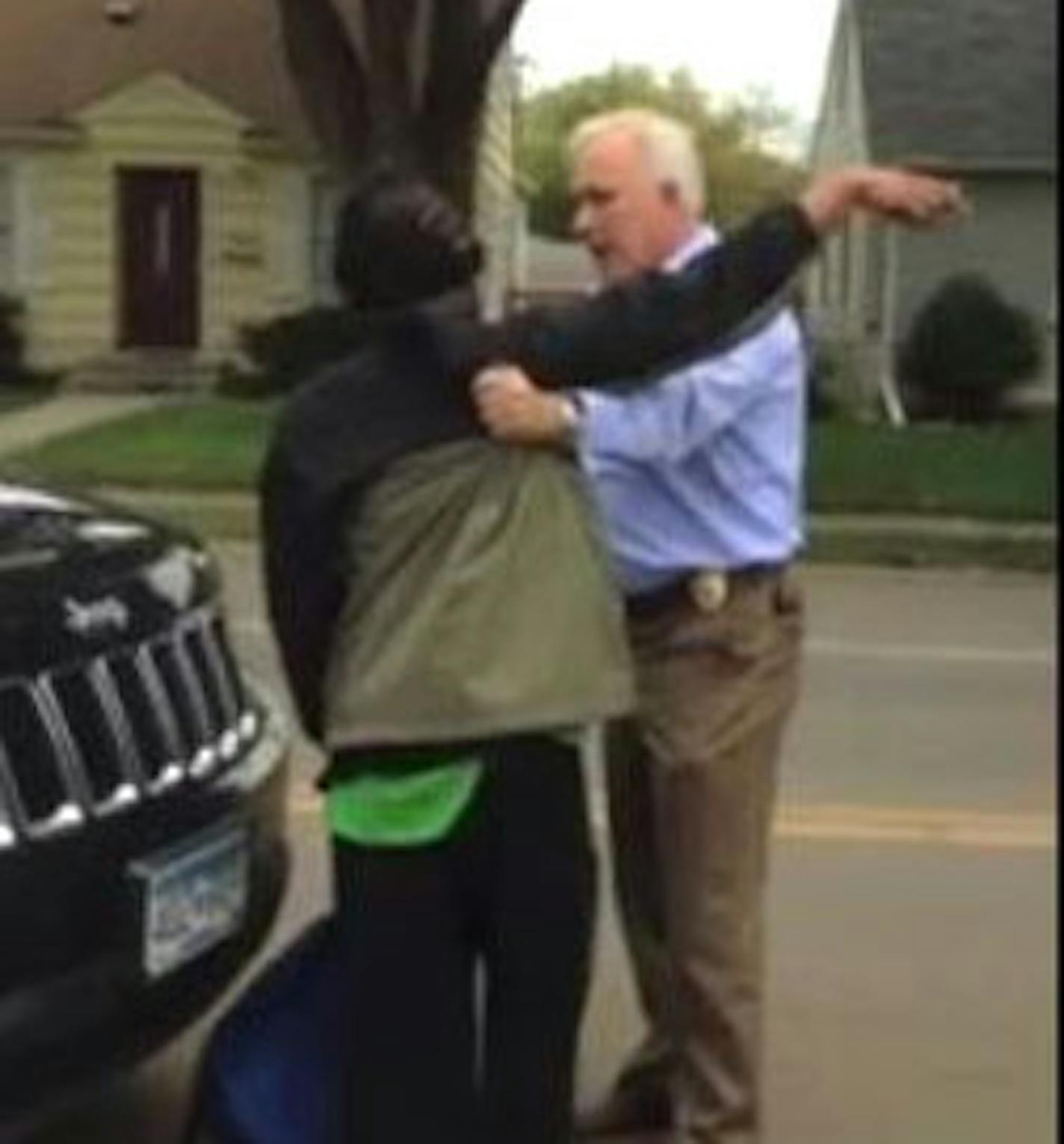 A video of an Edina police officer stopping and arresting a black man walking on a street around a construction area has gone viral on social media.