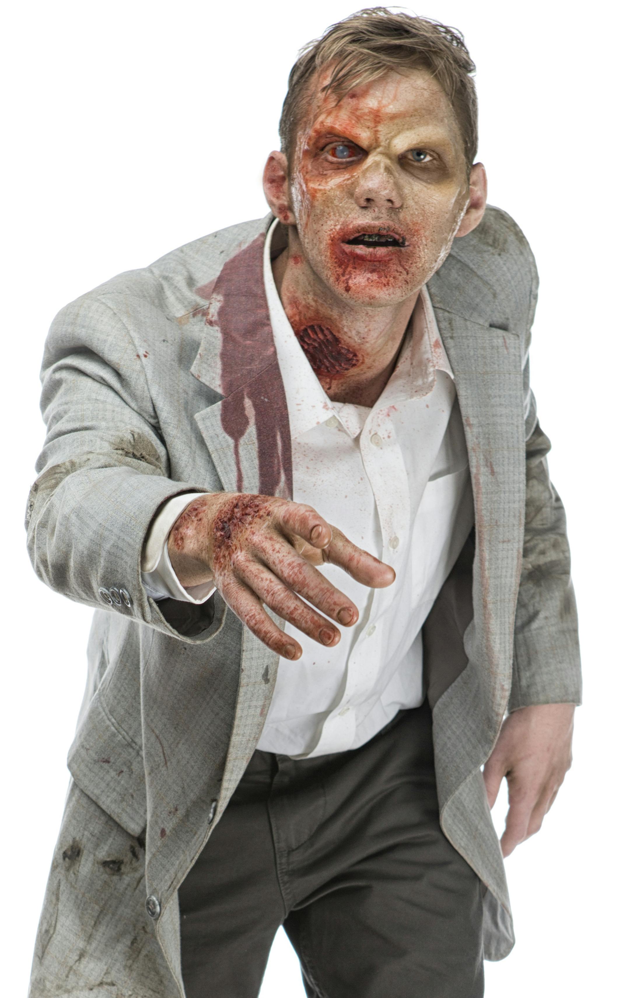 Zombie walking and reaching