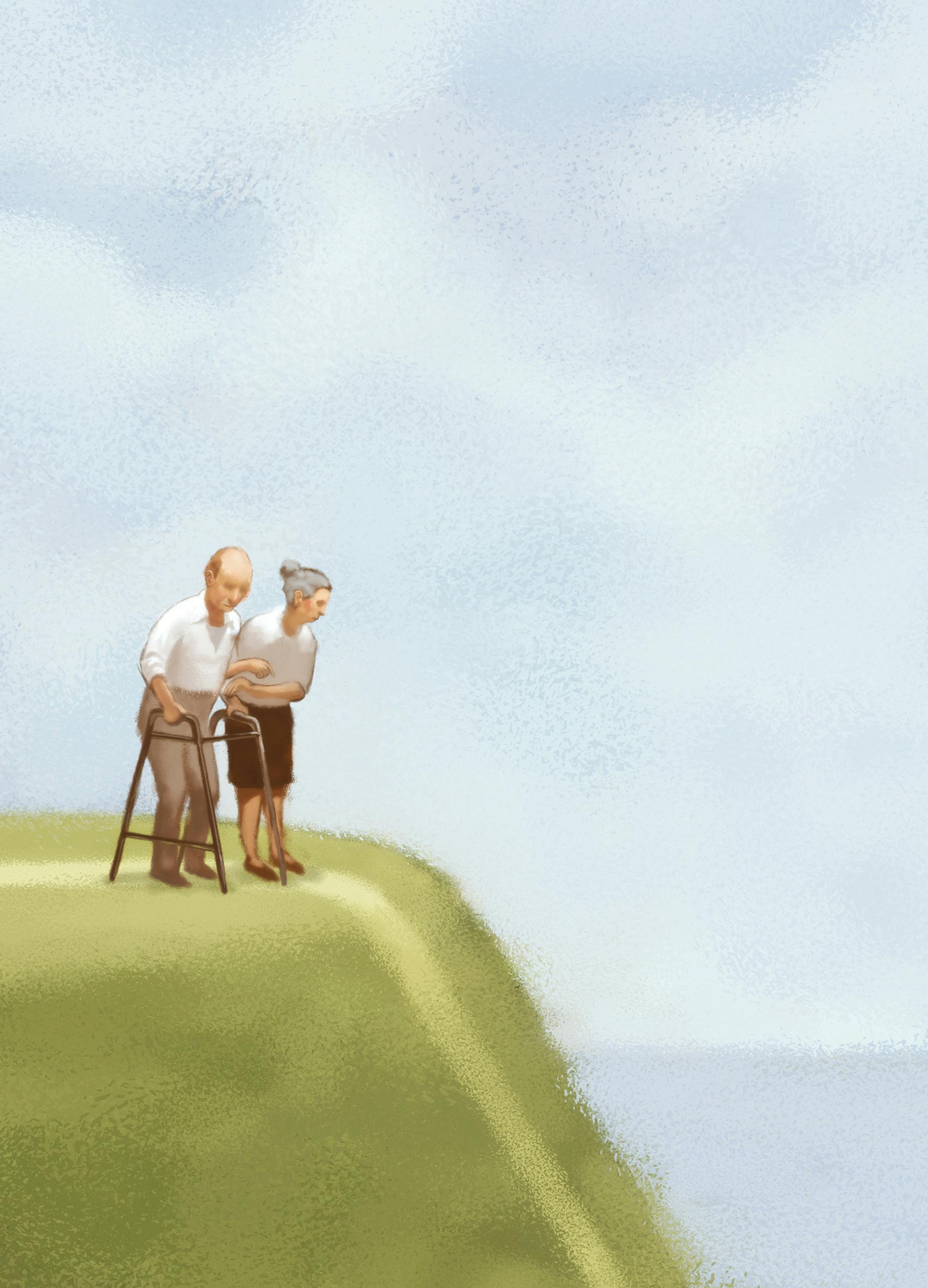 The elderly face the abyss.