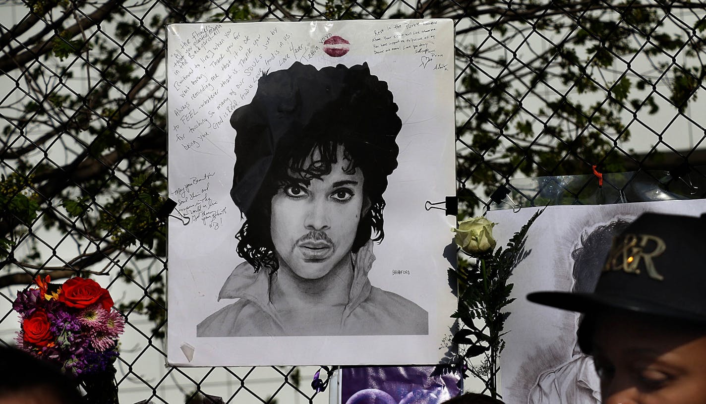 Mourners of Prince continued to flock to the site of a makeshift memorial outside Paisley Park in Chanhassen.