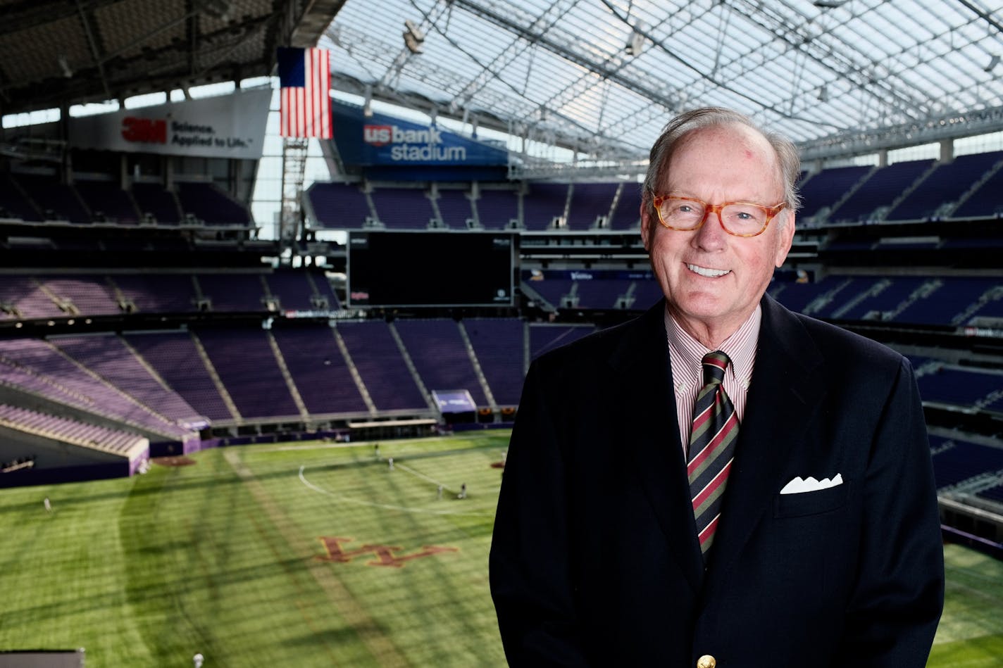 ] MARK VANCLEAVE &#xef; mark.vancleave@startribune.com * Rick Evans is taking the reins as the new MSFA executive director. Photographed Friday, March 10, 2017 at US Bank Stadium.