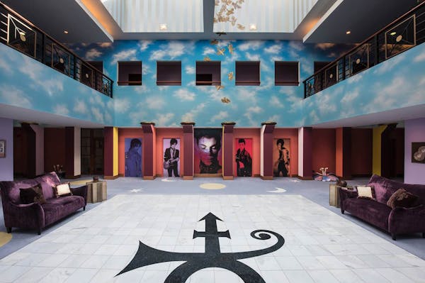 An undated photo of the atrium at Paisley Park in Chanhassen.