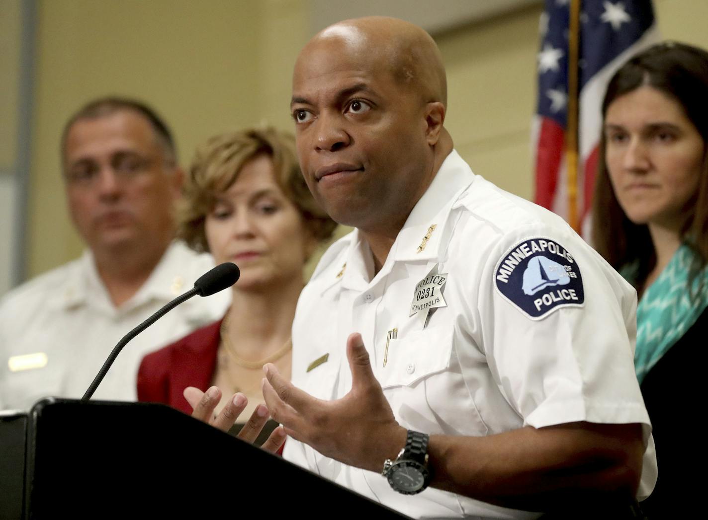 Acting Minneapolis Police Chief Medaria Arradondo announced the department's new body camera policy earlier this week.