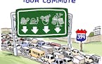 Sack cartoon: Your commute