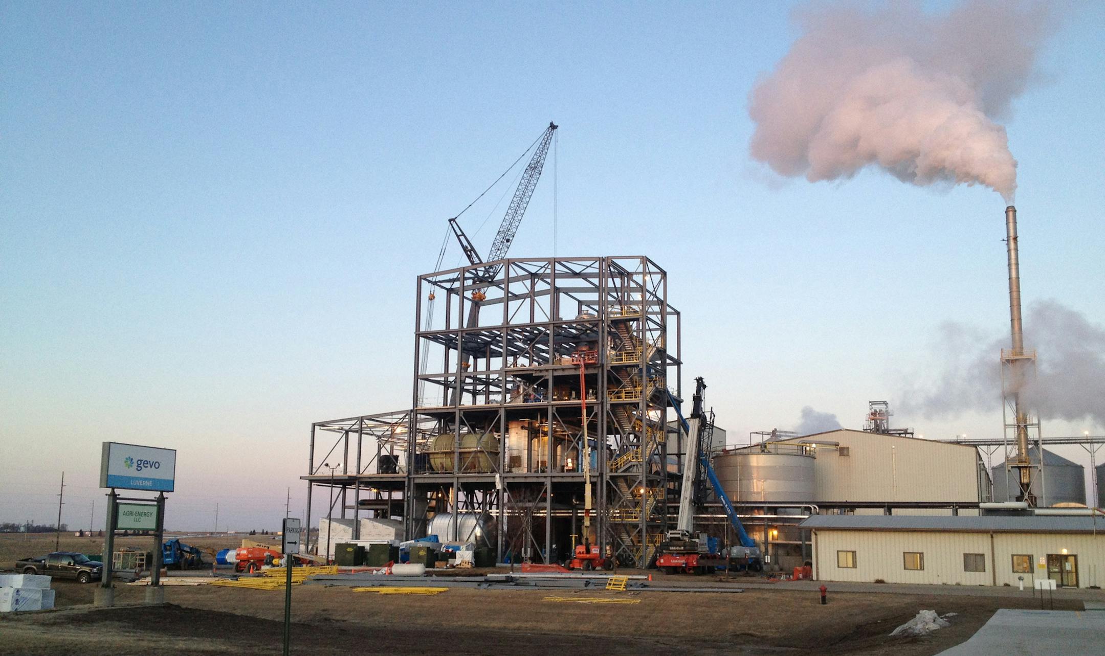 Gevo The ongoing $40 million in modifications to the the Luverne, Minn., ethanol plant, to convert it to isobutanol production.