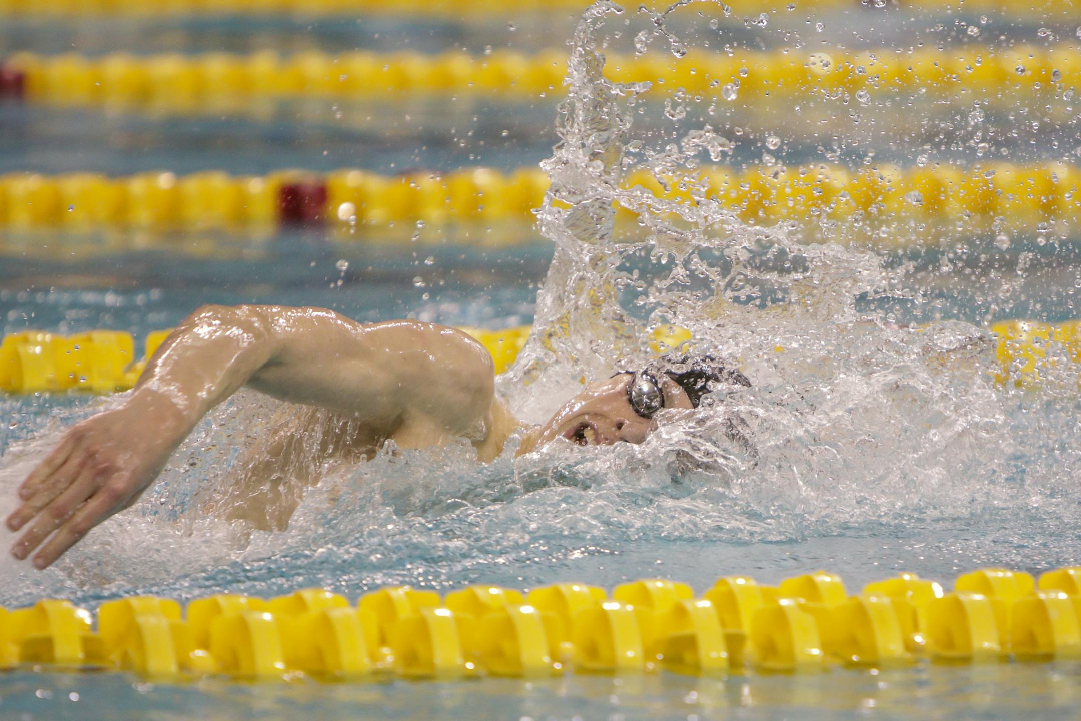Sam Schilling from Minnetonka won the 200-yard freestyle at last year's Class 2A boys' swimming and diving meet on March 5, 2016.