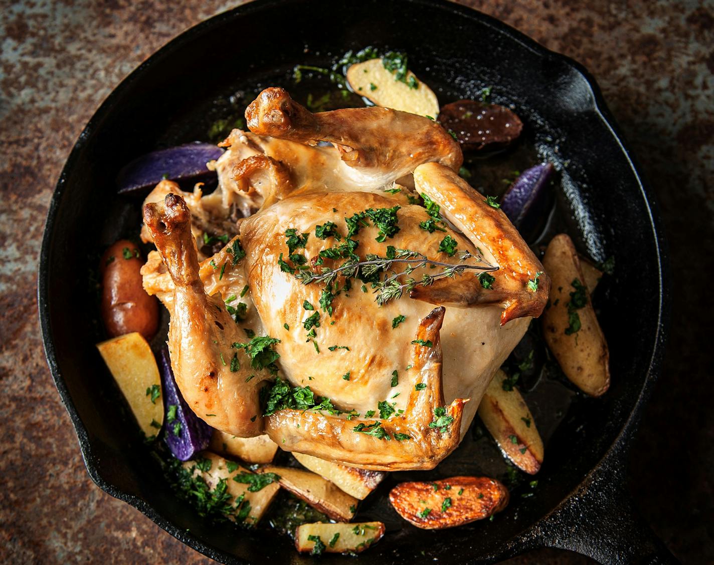 Roast chicken and a simple yet show-stopping meal. Recipe by Beth Dooley, photo by Mette Nielsen, Special to the Star Tribune.