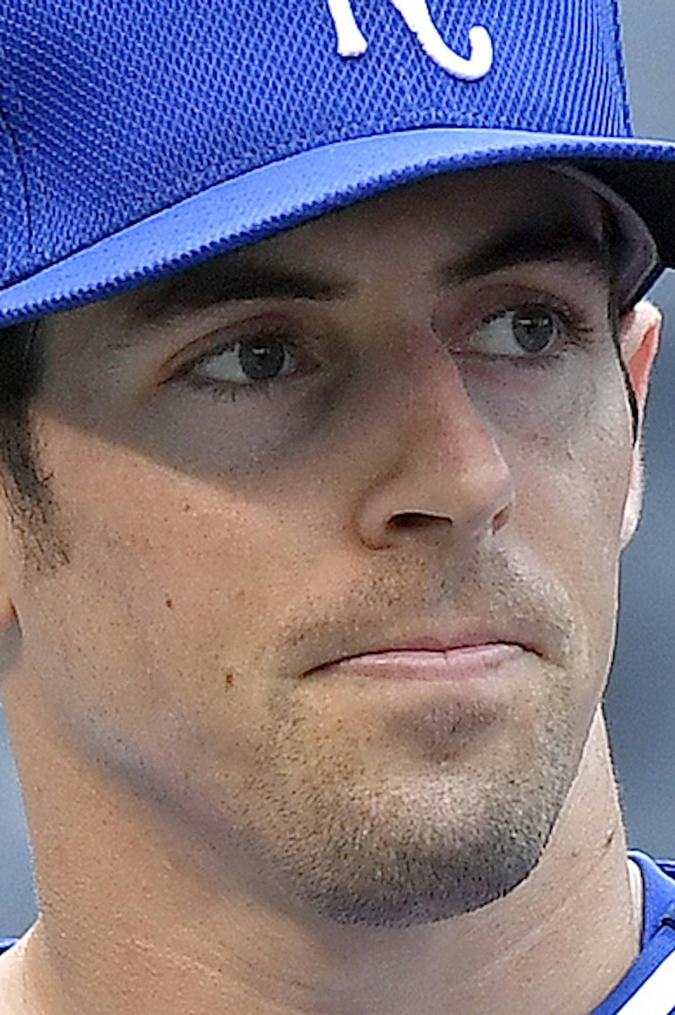 The Kansas City Royals' Billy Burns before action against the Toronto Blue Jays on Friday, Aug. 5, 2016, at Kauffman Stadium in Kansas City, Mo. (John Sleezer/Kansas City Star/TNS) ORG XMIT: 1188237