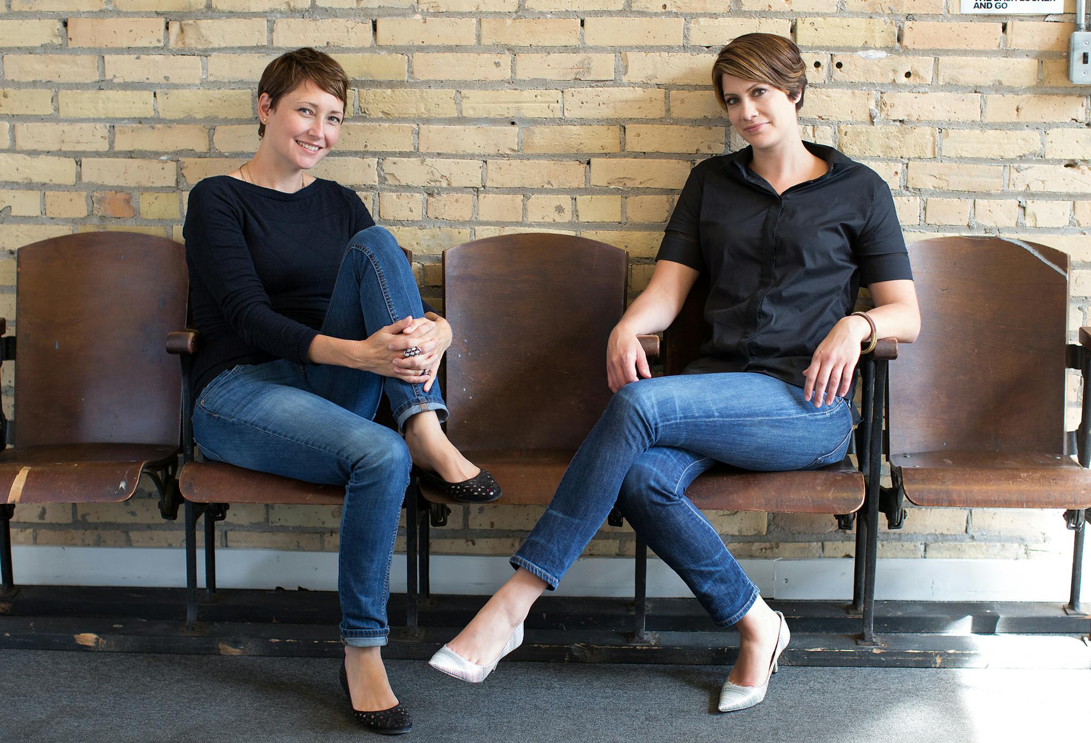 Small081814 - Made - Michelle Courtwright (left) and Kristin Hollander (right) founders of the company that makes custom branded products photo credit Meghan Doll Photography