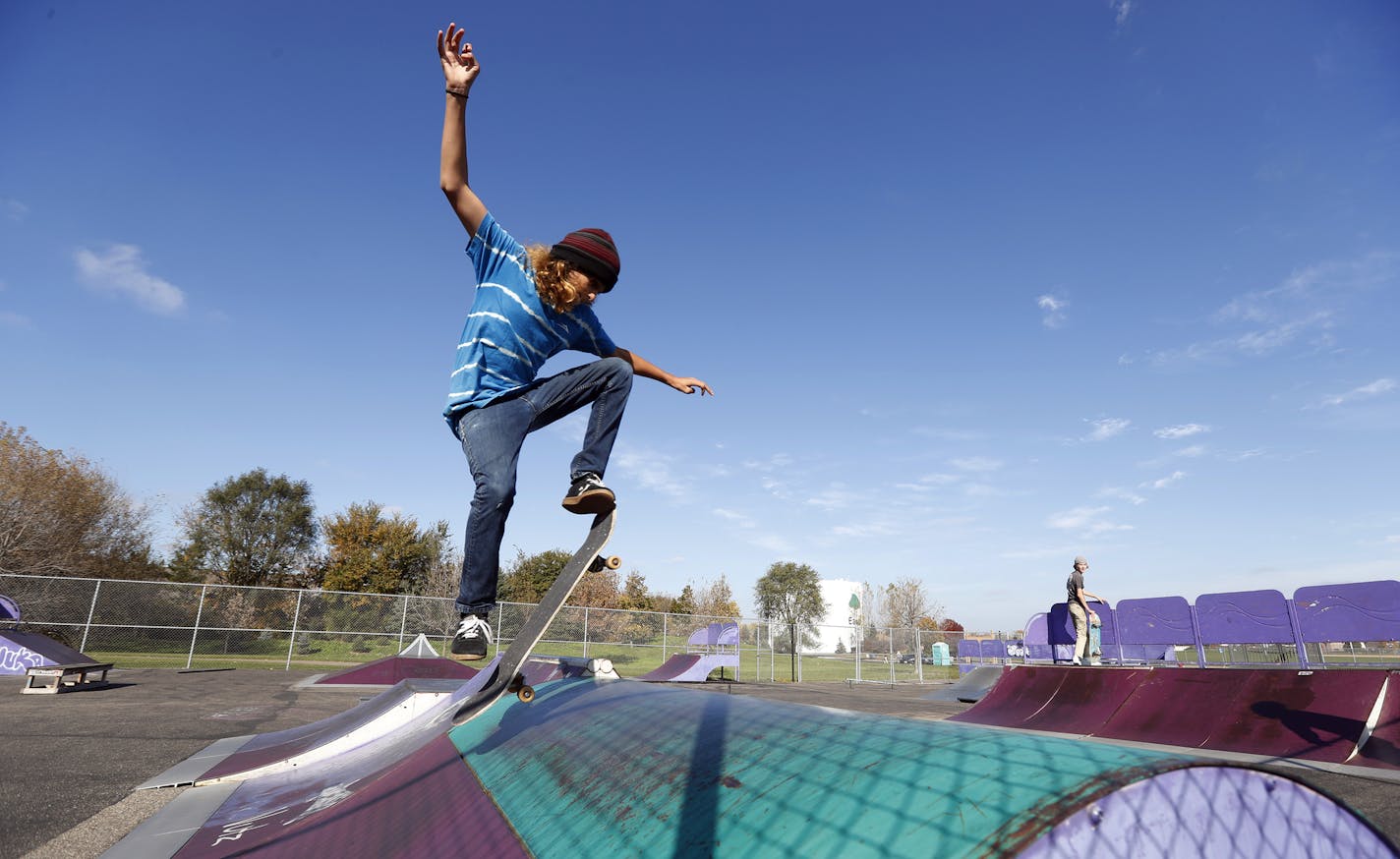 Max Larson 14, skated at Lexington Diffley Park Wednesday October 19, 2016 in Eagan, MN. ] Jerry Holt / jerry. Holt@Startribune.com