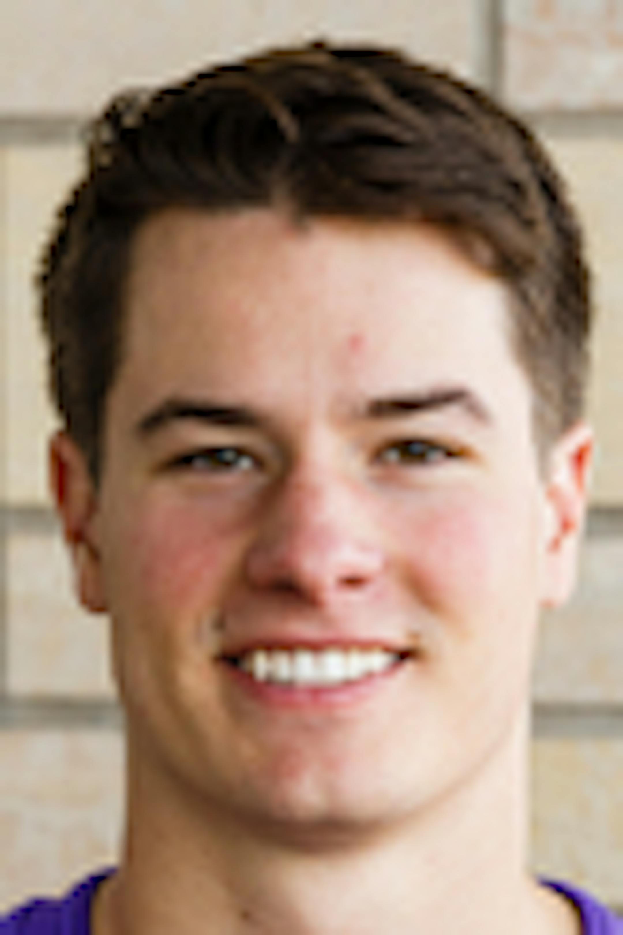 Portrait of St. Thomas football player Nick Waldvogel. Taken August 15, 2016.