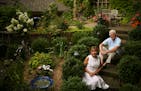 Stephanie and Fred Groth in their Eagan garden.