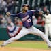 Minnesota Twins starting pitcher Samuel Deduno throws in the eighth inning of a baseball game against the Cleveland Indians, Friday, April 4, 2014, in