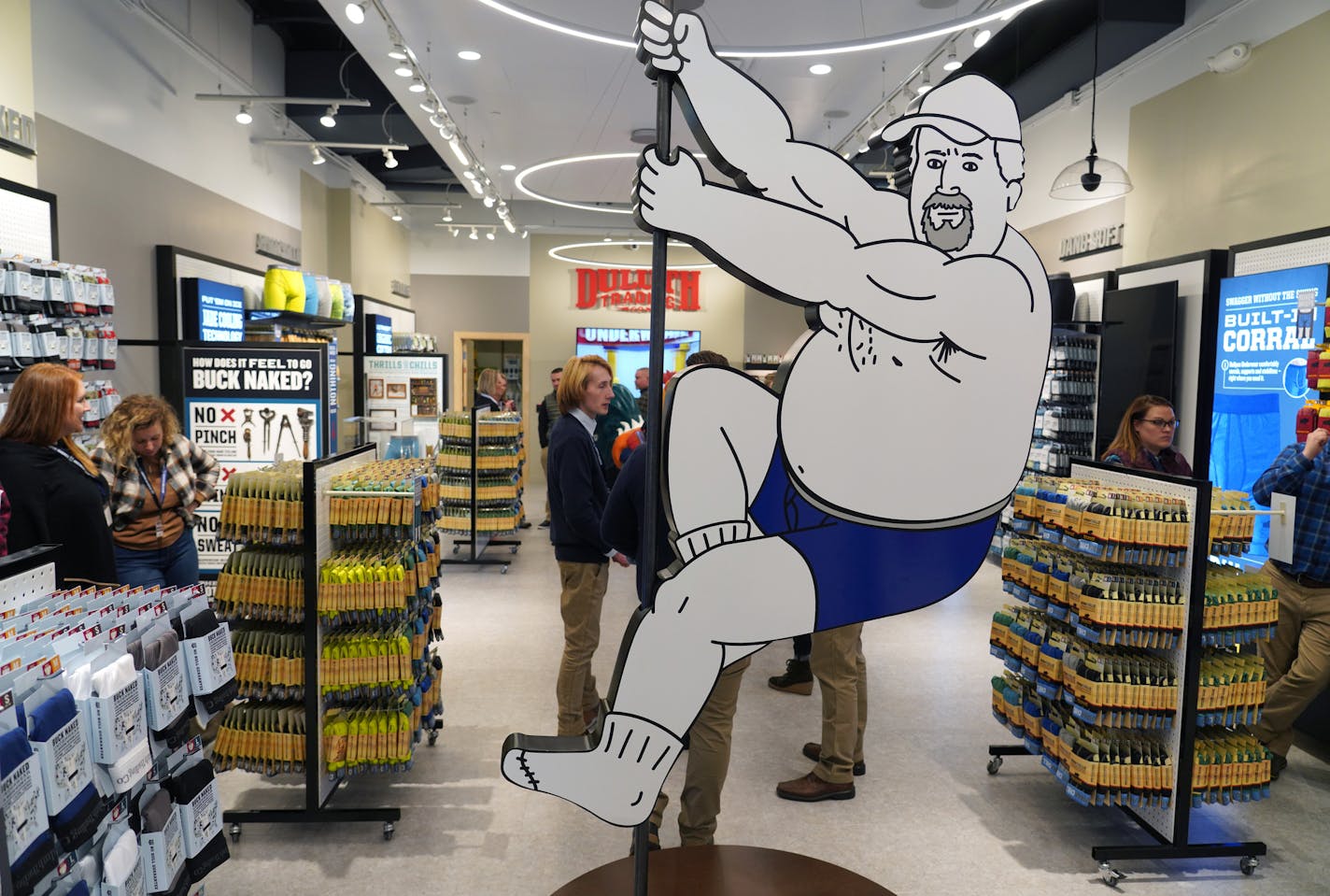 Duluth Trading Co opens its new prototype store in Mall of America, a downsized store entirely dedicated to men's underwear and irreverence. The shop also includes a Museum of Man.
brian.peterson@startribune.com
Bloomington, MN
Monday, November 4, 2019