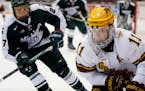Former Gophers player Sam Warning (11) has been invited to the Wild Development Camp.