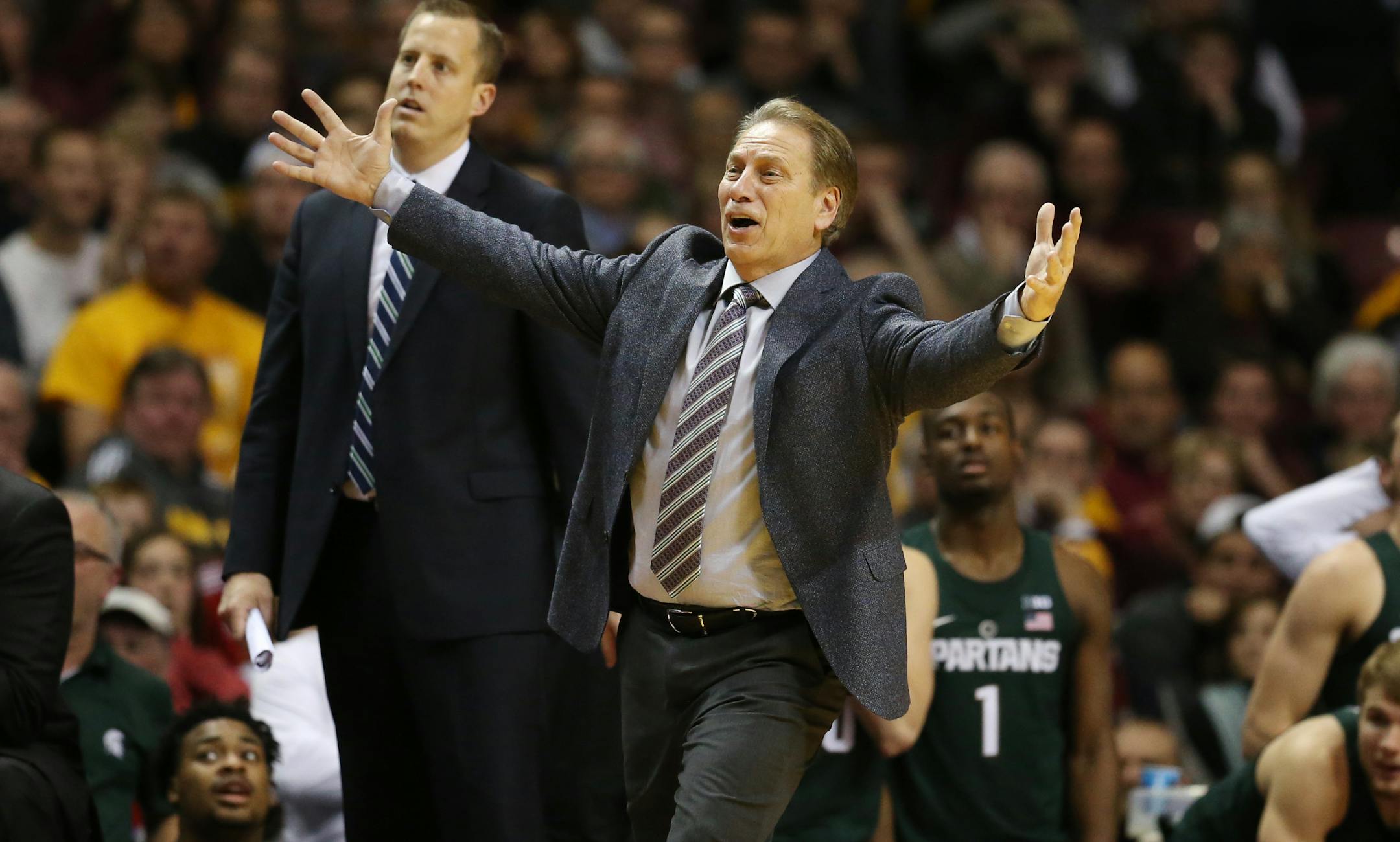 Michigan State men's basketball coach Tom Izzo