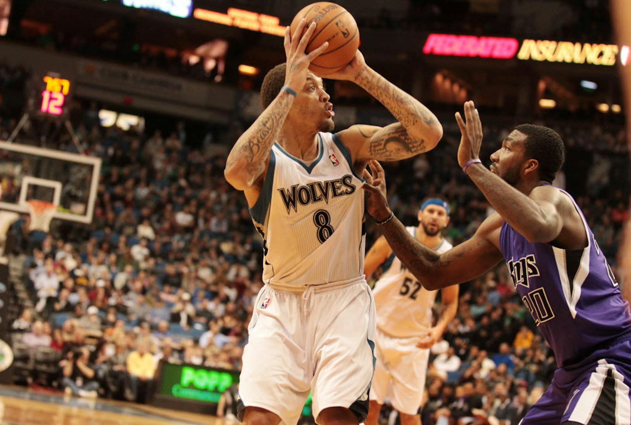 Wolves forward Michael Beasley