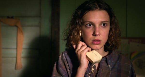 Millie Bobby Brown plays Eleven in the sci-fi horror drama ”Stranger Things.” 