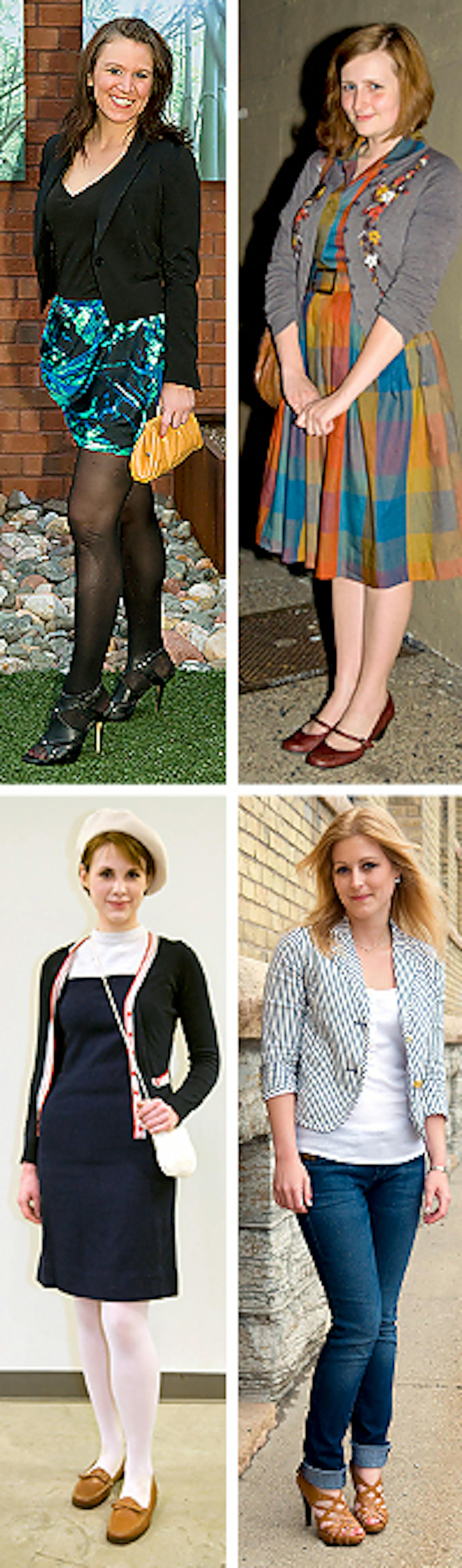 Clockwise from top - Chelsea Jasin, Nicole Salm, Torre Kastner, Chelsea Bertsch