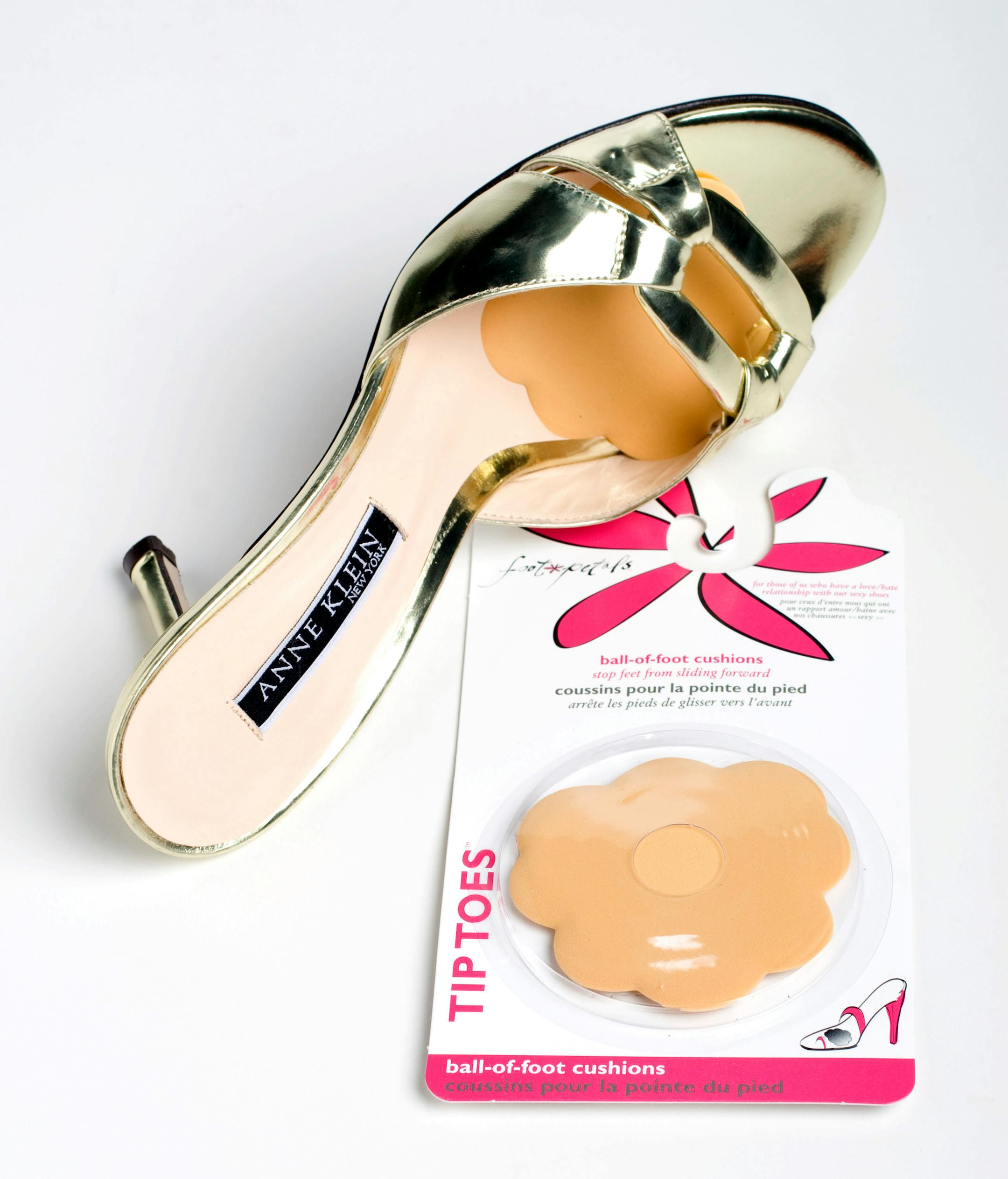 Foot Petal Tip Toes ball of foot cushions can help make your shoes more comfortable.