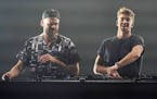 The Chainsmokers duo consisting of Alex Pall and Andrew Taggart performed a free concert Friday at the Armory.