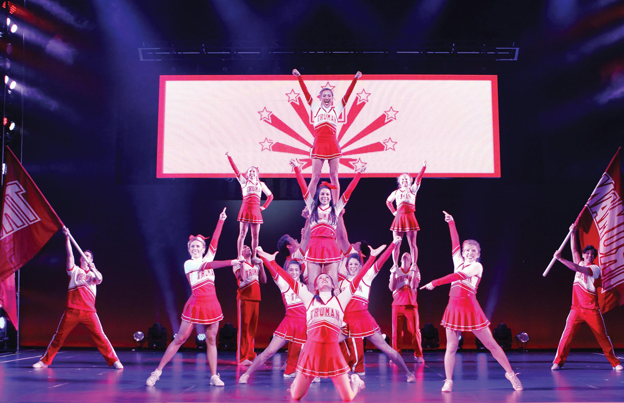 Reed Iacarella and the cast of “Bring It On: The Musical” take the stage at the Ordway Center beginning Tuesday. Clint Tuccio