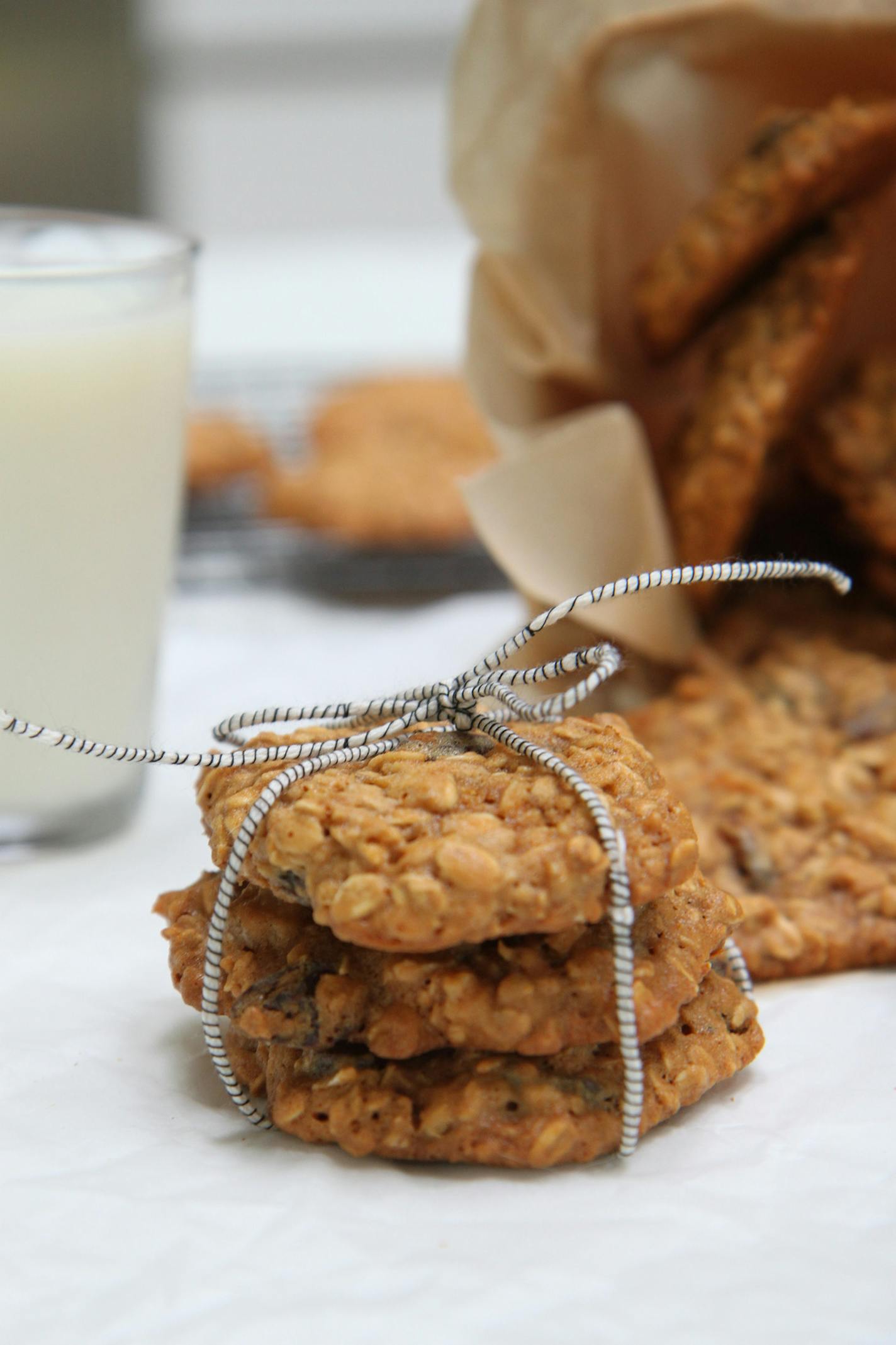 Mary Jo Hoffman, Special to the Star Tribune Honey Oatmeal Raisin Cookies